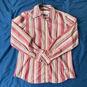 Orvis Women's Multicolor Striped Button Down Shirt